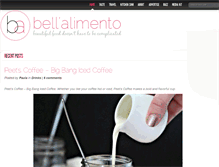 Tablet Screenshot of bellalimento.com